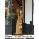 气质修身 内搭连衣裙女春季 显瘦打底长裙 纯色半高领长袖 愉悦愉悦