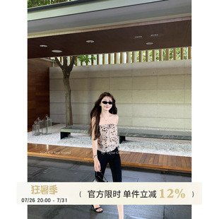 Yuyueer 卡普里裤紧身显瘦高腰五分裤女夏季复古休闲小脚裤中裤