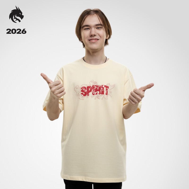Team Spirit「龙马精神」农历新年周边T恤纯棉新款donk同款
