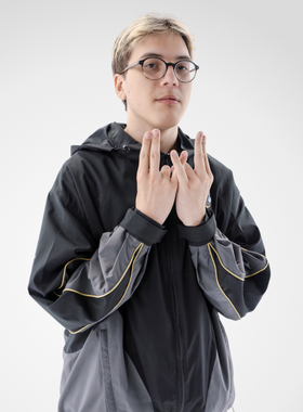 Team Heretics官方TH战队黑色连帽拉链队服夹克冲锋衣WO0T同款