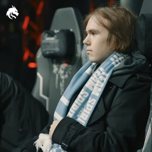 Team Spirit 绿龙战队蓝色双面针织围巾官方正品冬季保暖donk同款