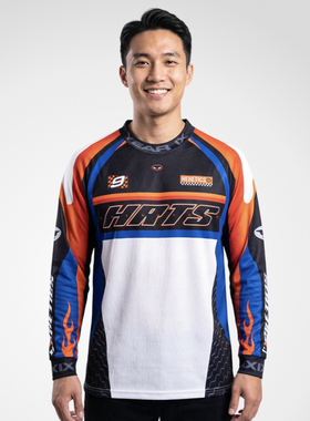 Heretics电竞俱乐部建队九周年纪念长袖MX摩托队服T恤WOOT同款