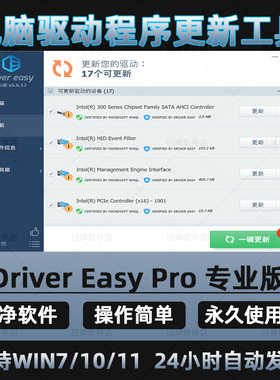 DriverEasy专业版/windows电脑驱动程序检测下载更新升级工具软件