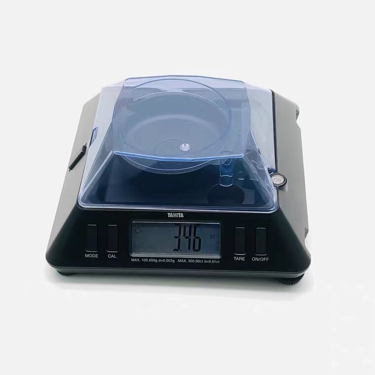 日本TANITA克拉秤/蓝屏100g/500ct0.01ct/便携式电子秤钻石手掌称