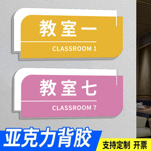教室门牌定制培训机构幼儿园班牌舞蹈舞蹈班级教室门牌书法创意美术钢琴音乐瑜伽托管班创意风私教室门牌定做
