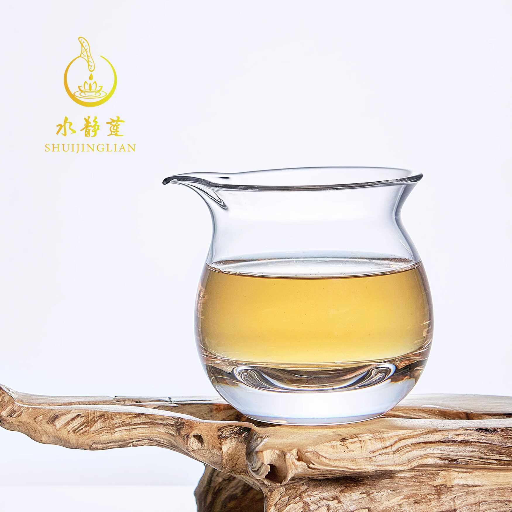 水静莲高端水晶公道杯功夫茶具透明分茶器防烫手加厚高档玻璃茶海,餐饮具,公道杯,淘宝优惠券,粉丝福利购,淘宝优惠卷