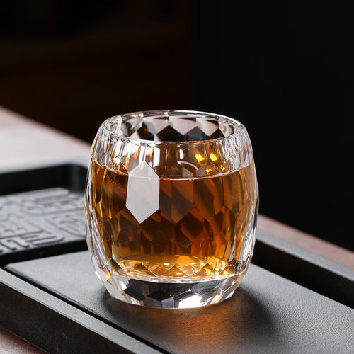 浮生棠茶杯无铅水晶玻璃单杯