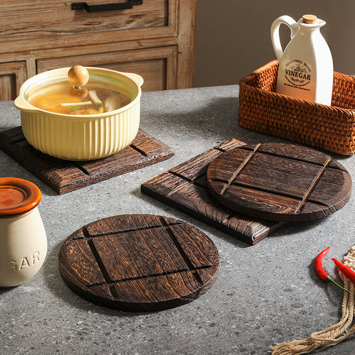 【高品质】实木防烫砂锅垫