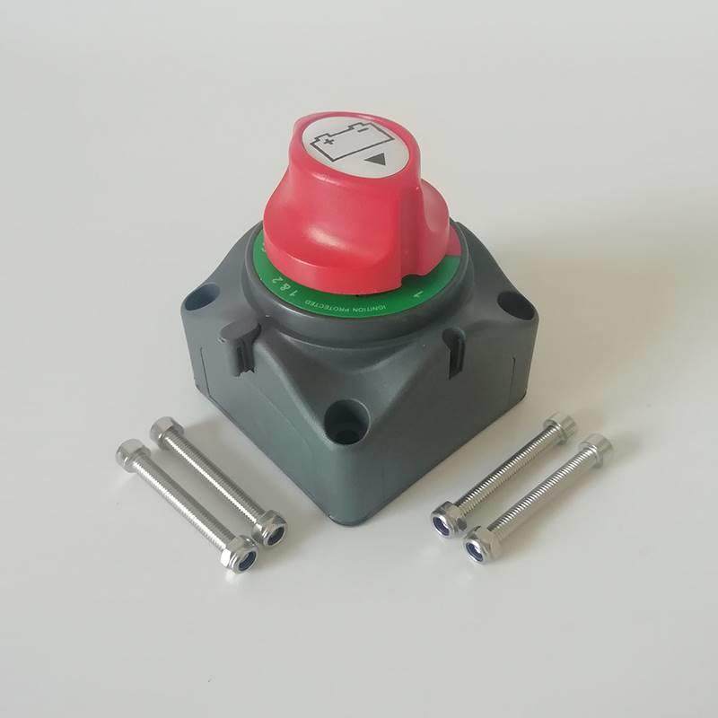 汽车双电瓶转换开关四档三脚大电流175a旋转断电房车改装隔离新品