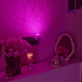 梦幻粉色波光 氛围灯卧室情调夫妻床头灯情侣浪漫睡眠情趣小夜灯