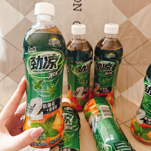 康师傅劲凉冰红茶2倍薄荷500ml