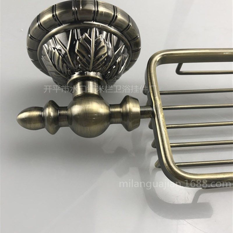 欧式雕花青古铜厨卫皂篮 浴室香皂篮架 卫浴肥皂碟 网篮挂件