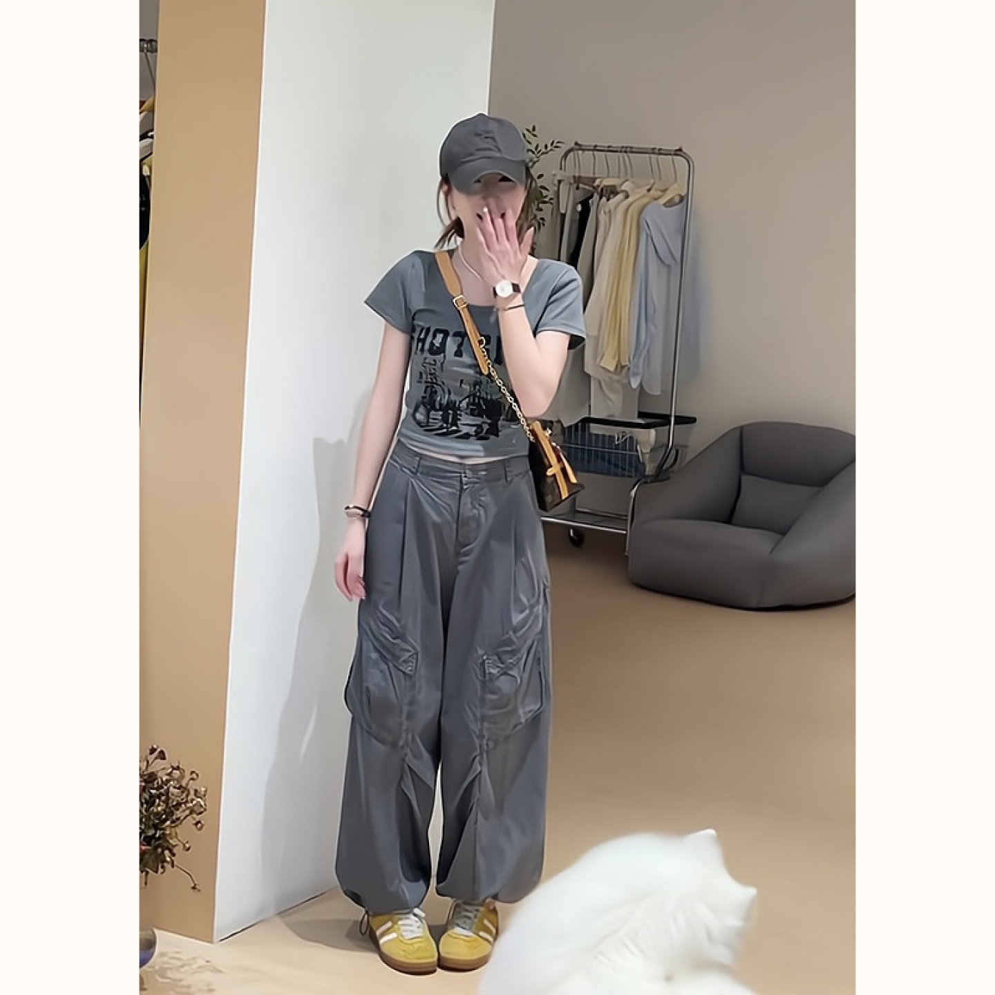 盐系轻熟美式复古两件套