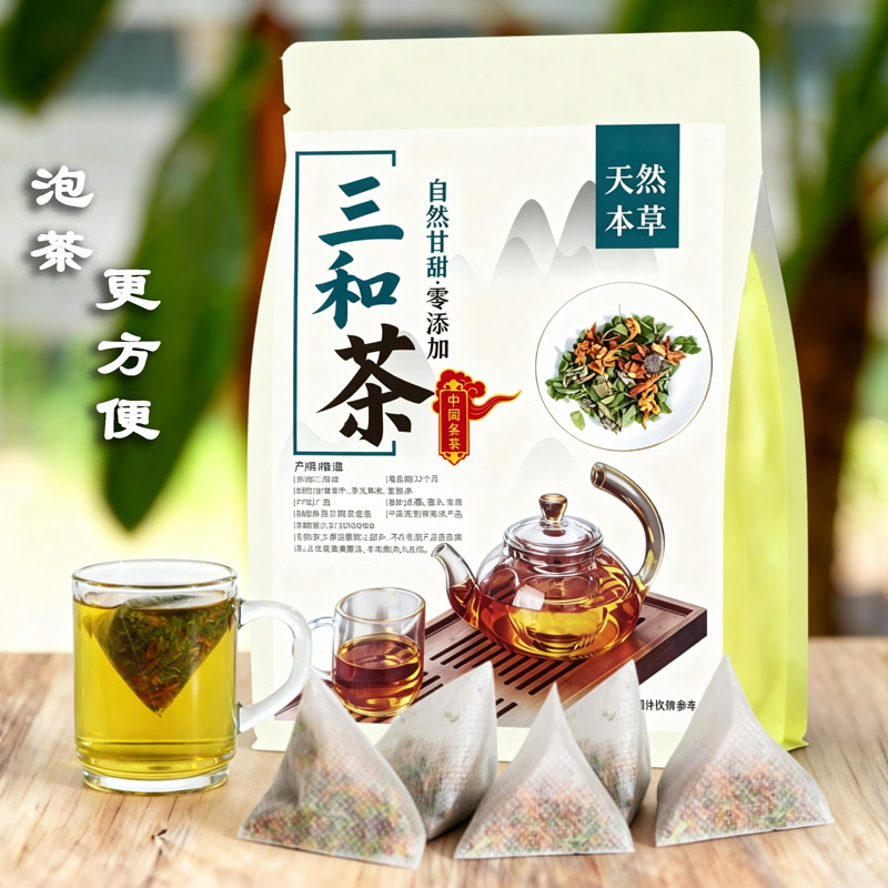 三和茶 溪黄草 鸡骨草叶 罗汉果花茶 三合茶凉500g包邮益生茶冲