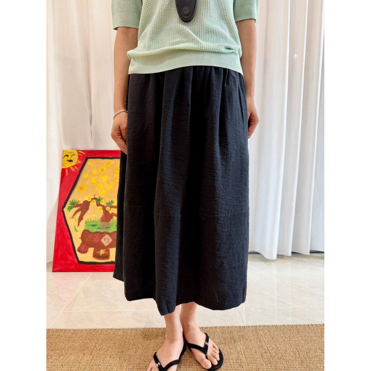 Lemai干丝真丝半身裙|25姆米桑蚕丝|不会皱免熨烫可机洗316268夏