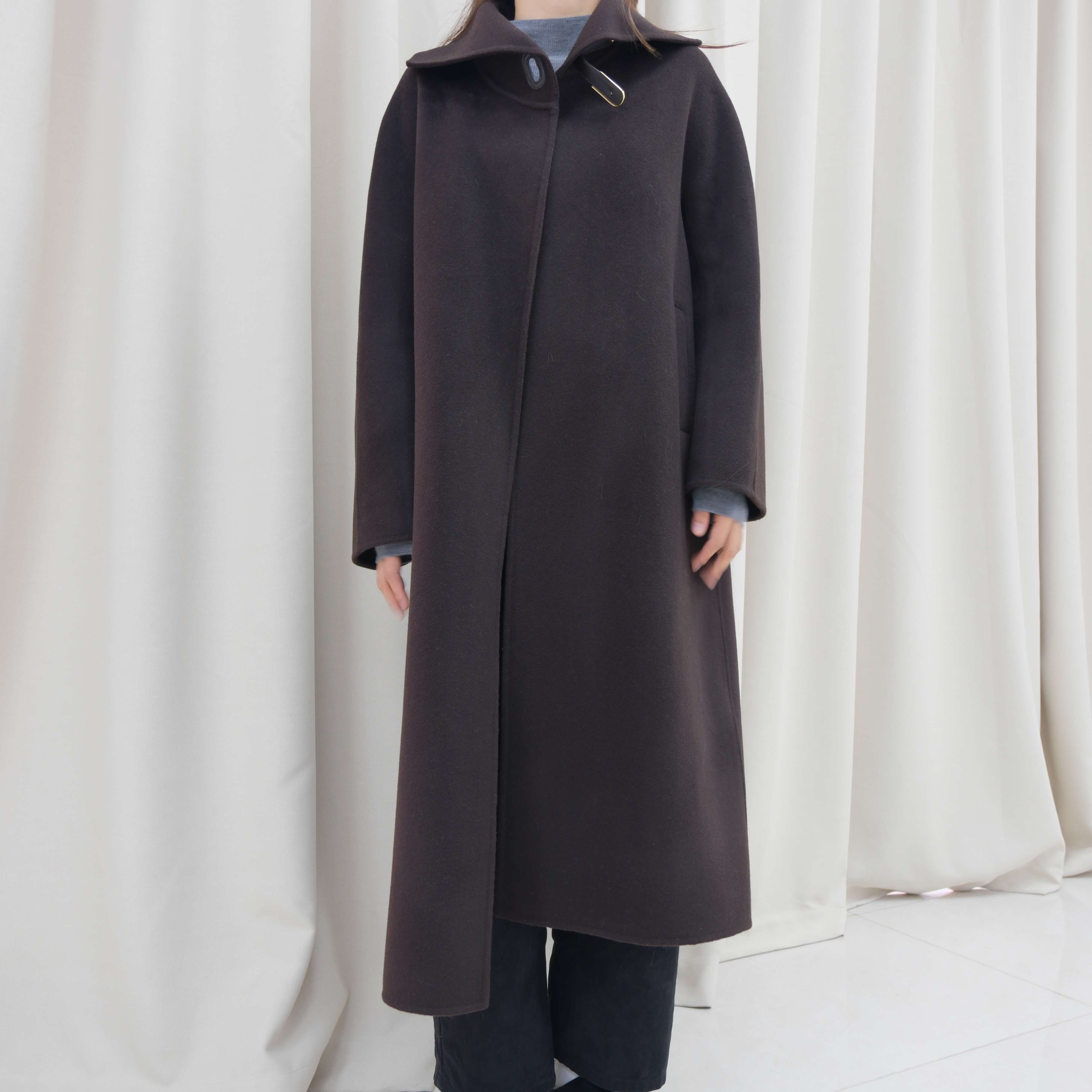 大衣女中长款宽松通勤韩版秋冬季新款气质风衣