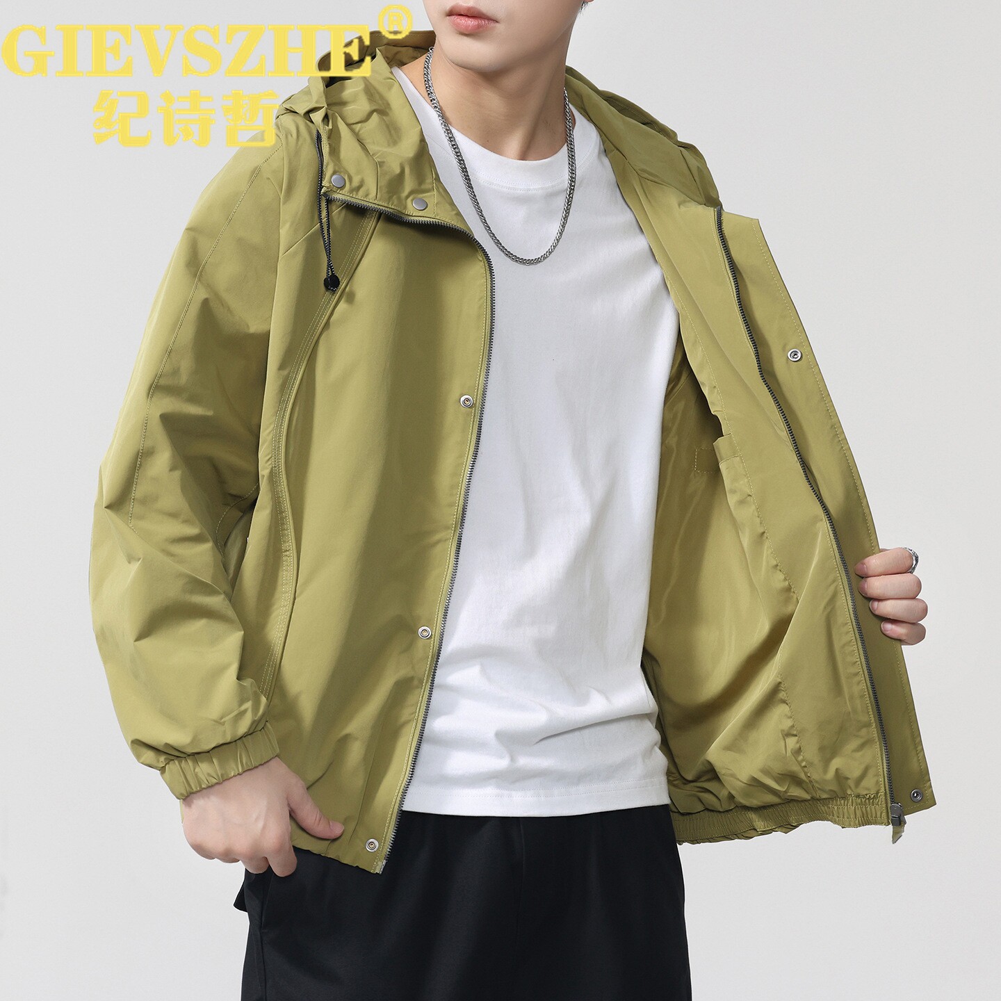 纪诗哲男连帽夹克2026秋新款
