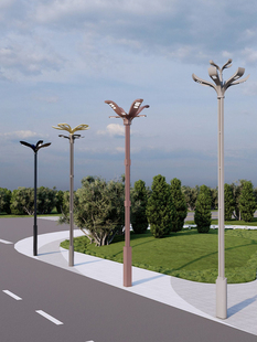 专业定制组合路灯新款中华灯景观高杆灯4-12米户外灯玉兰灯广场灯