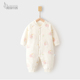 新生婴儿连体衣秋冬季 夹棉40g薄棉宝宝衣服外出超萌保暖冬季 哈衣