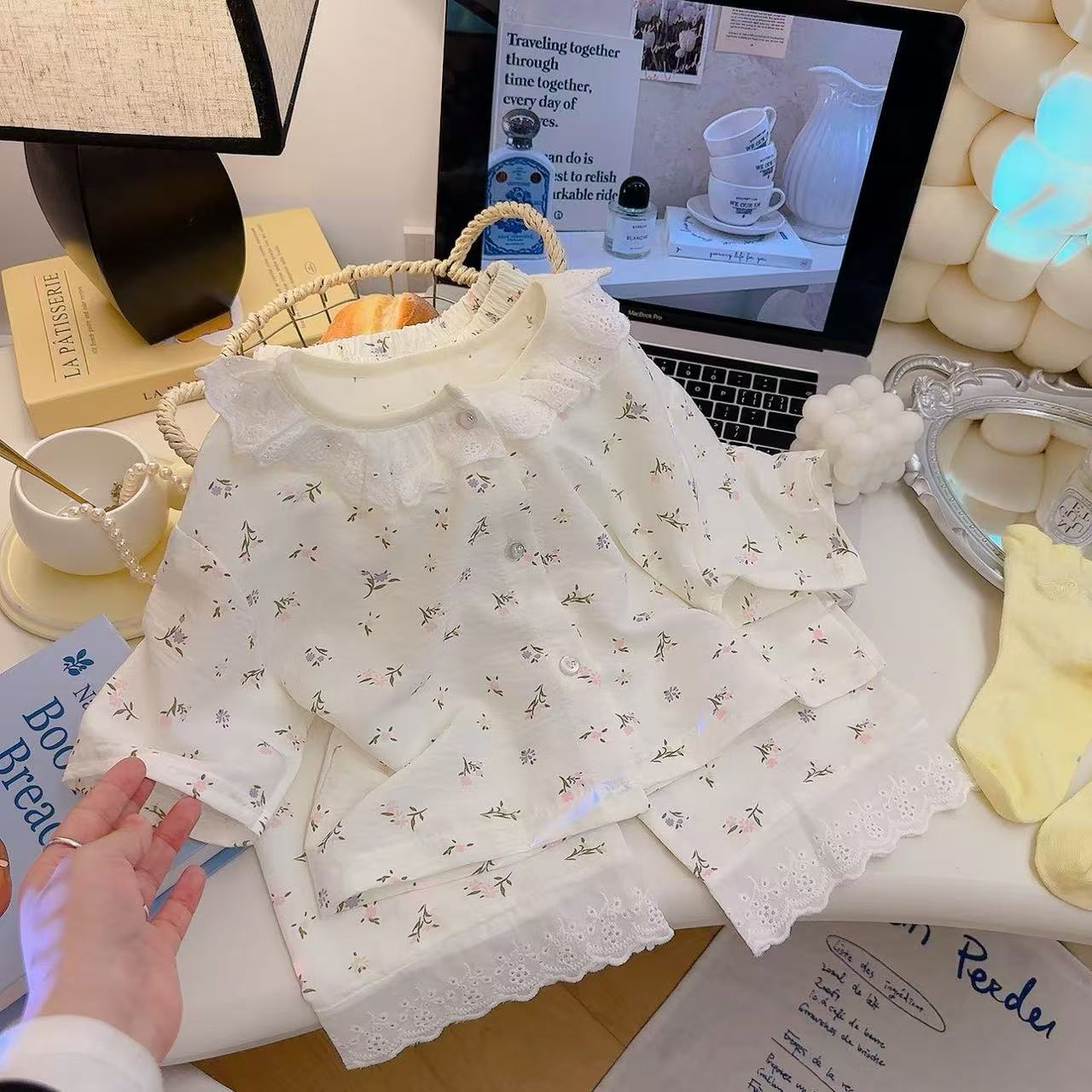 儿童夏季家居服套装透气薄款舒适美丽居家服女宝宝可爱睡衣套装