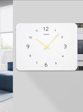 电表箱装饰画带钟表简约挂钟挂画电闸配电箱遮挡时钟免打孔遮丑