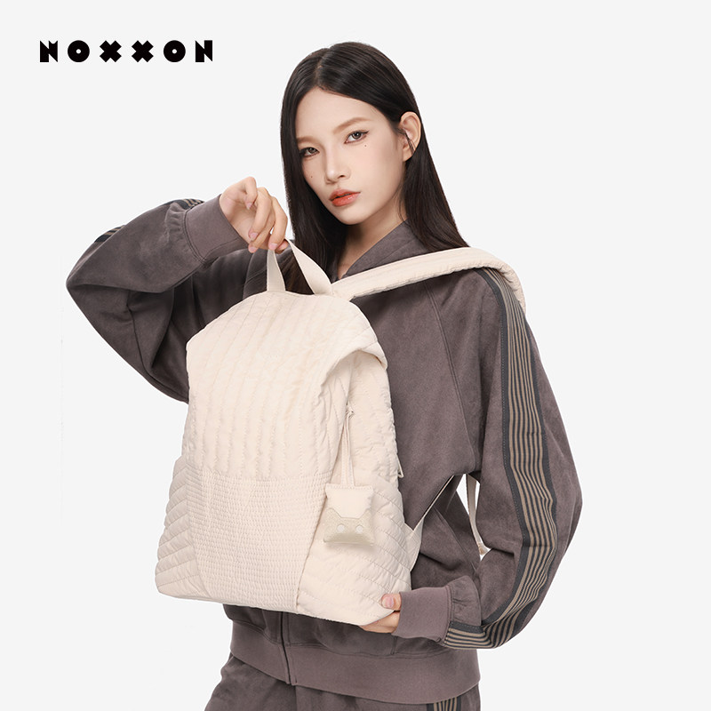 NOXXON偌闪背包旅游轻便大容量双肩包女上班通勤书包女式2026新款图片
