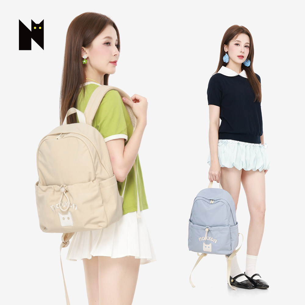 NOXXON高颜值减负护脊大学双肩包大容量初中生ins小众高中生书包图片