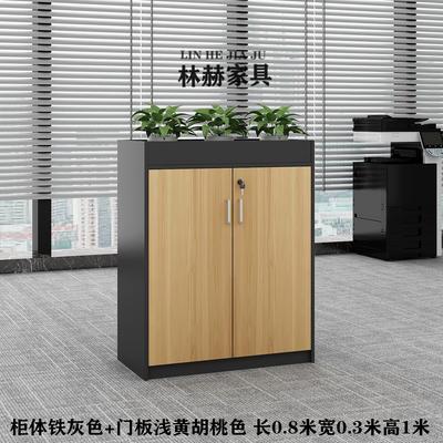 深圳定做办公室隔断柜简约现代花槽矮柜花草柜文件资料柜工厂隔断