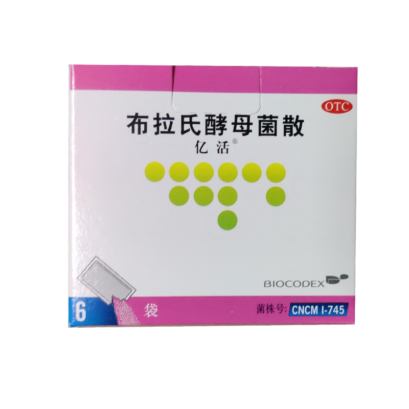 亿活 布拉氏酵母菌散6袋/盒成人儿童腹泻肠道菌群失调引起的腹泻