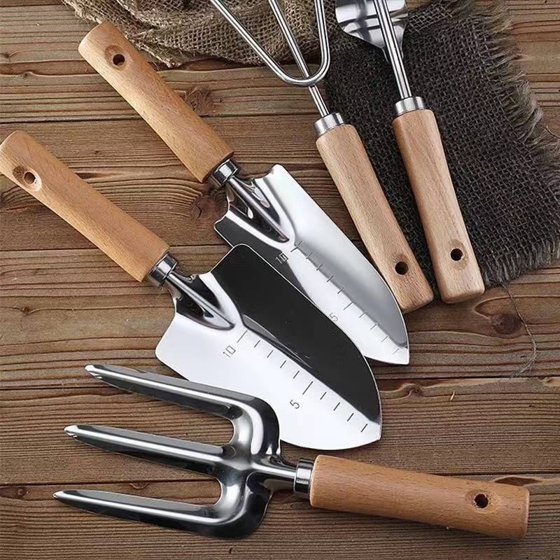 【一件包邮】德沃多园艺小铲子种花工具不锈钢家用套装户外铁铲