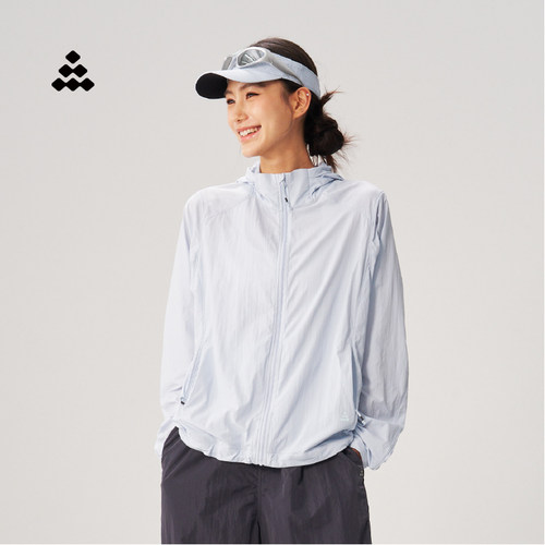 道木熙夏季防晒衣女薄款透气防紫外线户外休闲宽松连帽防晒外套女
