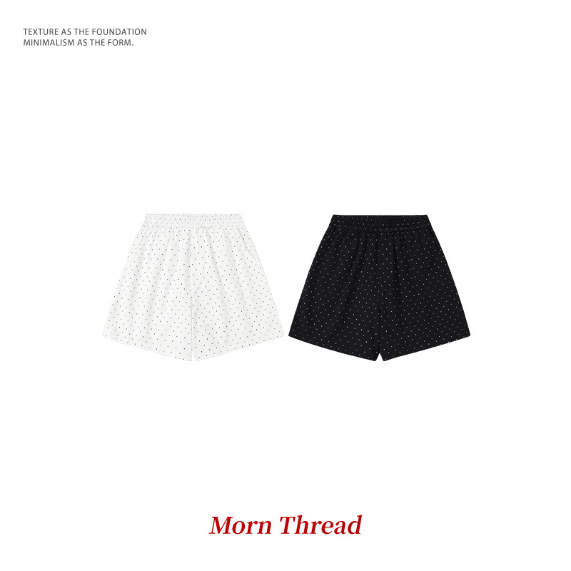 Morn 俏皮波点/韩系新款百搭休闲显瘦爆款撞色轻薄透气女夏季短裤
