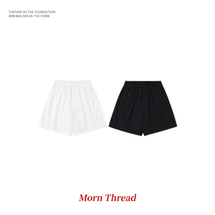 Morn 俏皮波点/韩系新款百搭休闲显瘦爆款撞色轻薄透气女夏季短裤