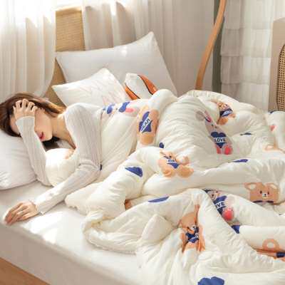 A类母婴级夏凉被针织棉被子空调被芯学生可爱儿童单双人春秋夏季