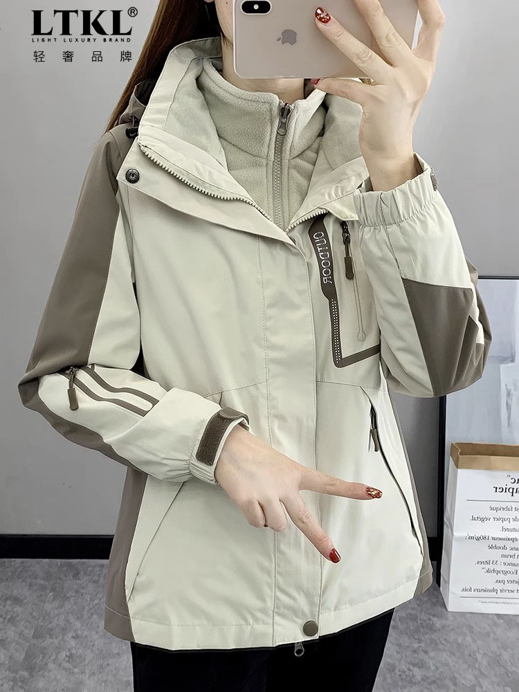 女三合一可拆式两件套防风夹克防水透气西藏旅游户外登山服