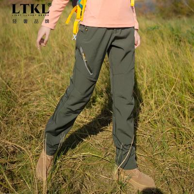 户外冲锋裤女软壳防风防水保暖