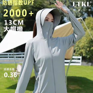 防紫外线薄款 冰丝长袖 百搭透气防晒服短外套 新款 防晒衣女2026夏季