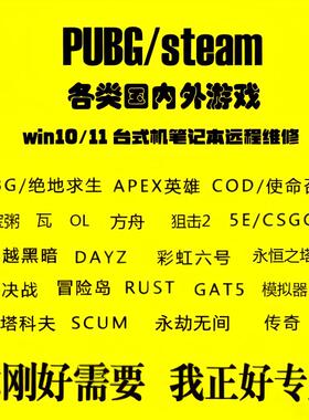 电脑机器维修LOL穿越火线5ecsg和平精英CF塔科夫码无畏契约过炸鱼