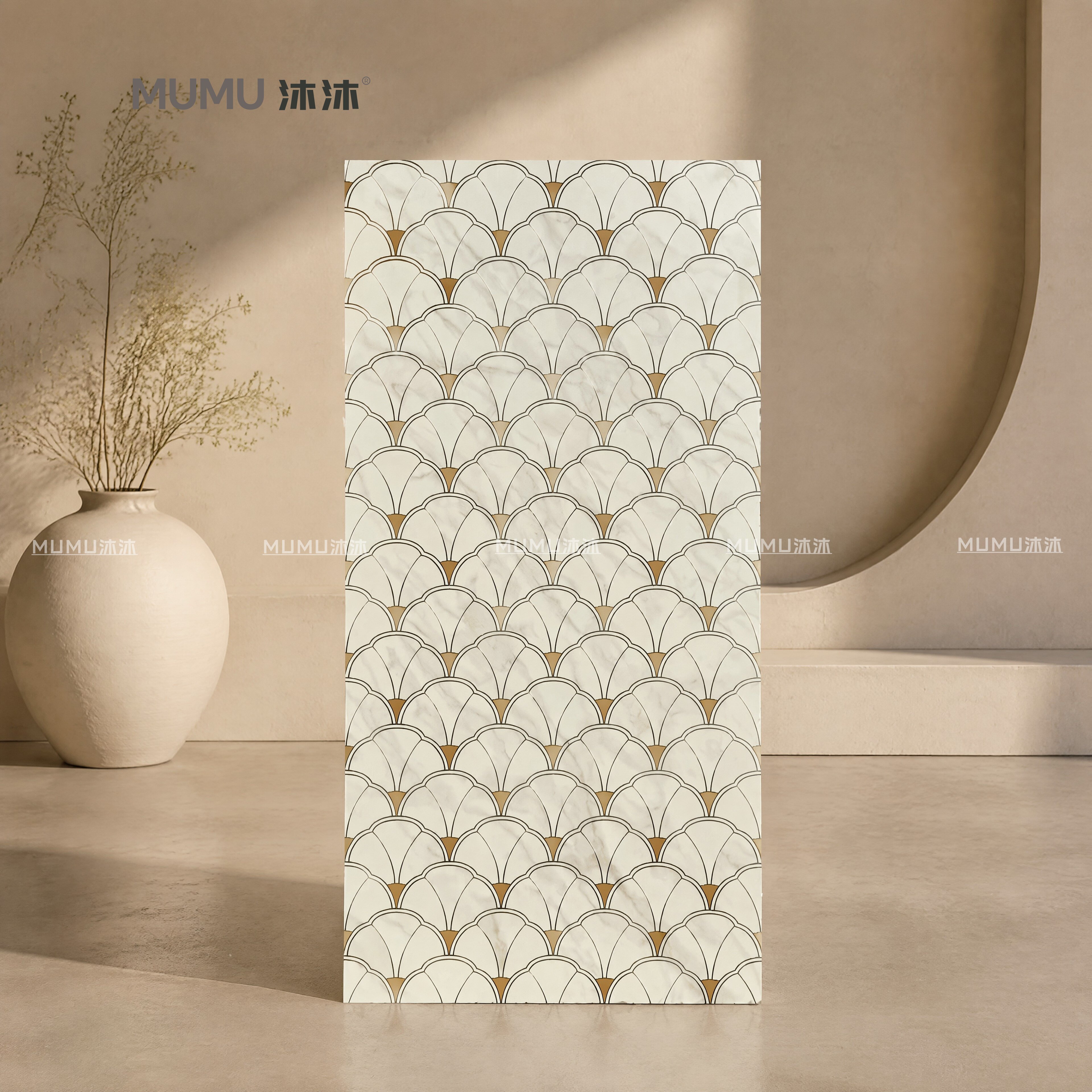 仿石材拼花750X1500定位数码模具质感砖轻奢柔哑别墅民宿酒店地砖