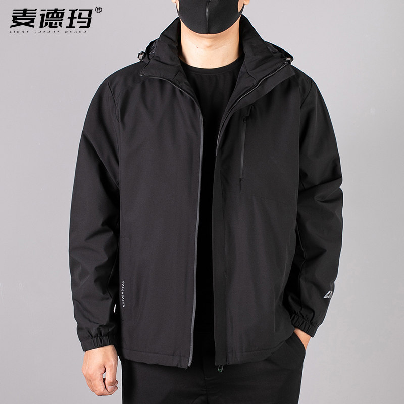 秋冬加绒厚款防风保暖户外冲锋衣