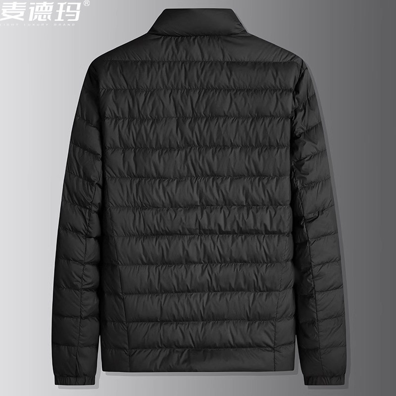 男士羽绒服外套大号宽松保暖立领