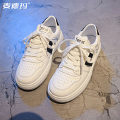 休闲洋气百搭小白鞋 子 休闲运动鞋 女士2025春秋秋新款 ins潮流板鞋
