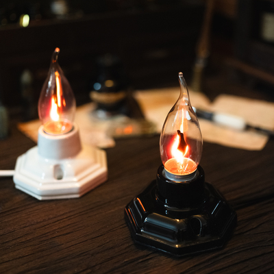 火焰灯 复古小夜灯台灯 装饰灯