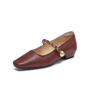 41码 新款 TATA 气质玛丽珍鞋 YRU01CQ5 他她2025秋女法式