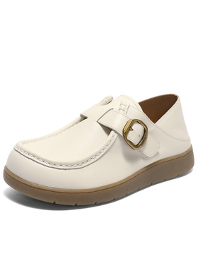 【33码】森达袋鼠鞋女款2025秋新舒适简约平底休闲鞋4URE6CM5