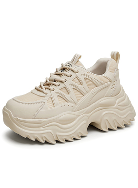 【40码】TATA/他她2024秋商场同款休闲百搭女老爹鞋新款WZM06CM4