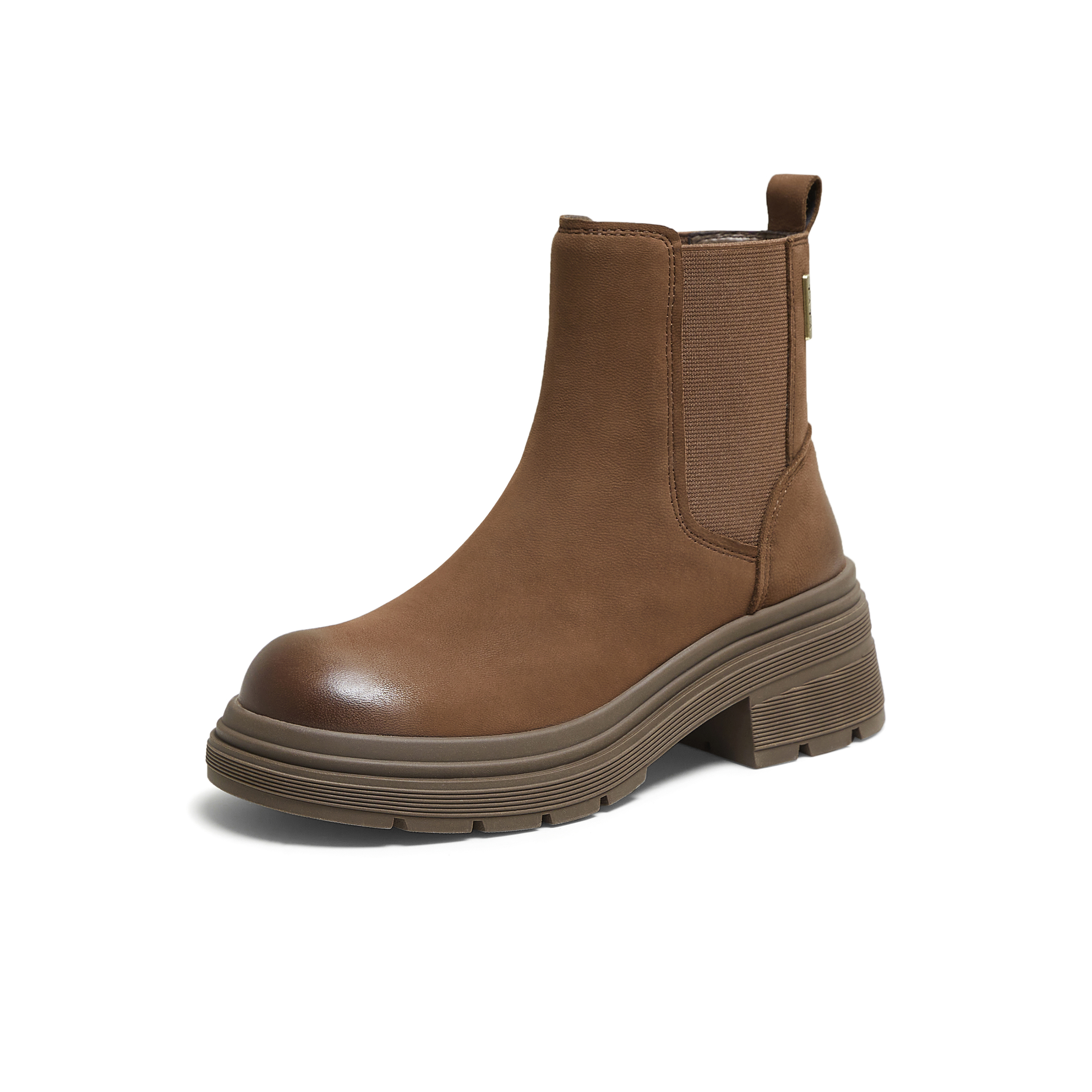 【33码】他她简约女切尔西靴冬