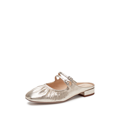 思加图穆勒鞋半拖低跟女后空凉鞋