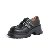 ZTA30AM4 女春新潮流皮带扣厚底显高单鞋 35码 森达牛津鞋