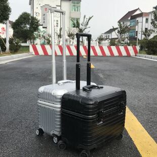 16上翻盖18摄影铝框拉杆箱万向轮旅行行李箱20小型机长箱男女23寸